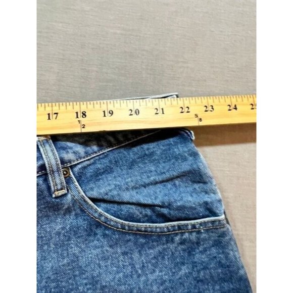 Cherokee‎ Pants Mens 44 Blue Denim Belted Pocketed Jeans Men 44x30 - Picture 9 of 13